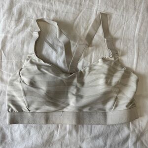 Old Navy Beige Zebra Print Sports Bra